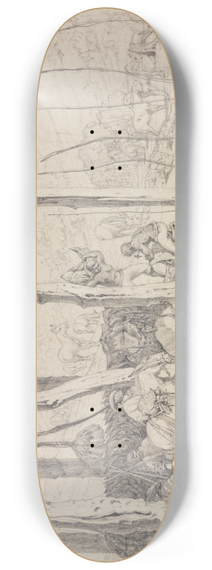 Ferdinand Keller - Viehhndler auf der Ranch 8.25 inch art skate deck