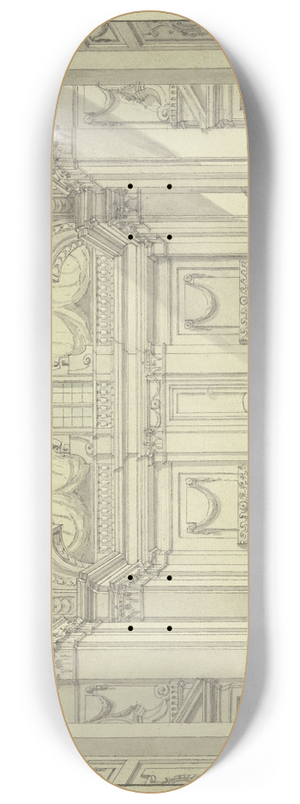 Ferdinando Galli Bibiena - Rococo room 8.25 inch art skate deck