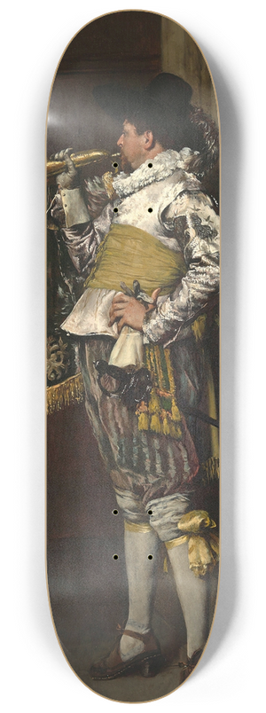 Ferdinand Roybet - A cavalier 8.25 inch art skate deck