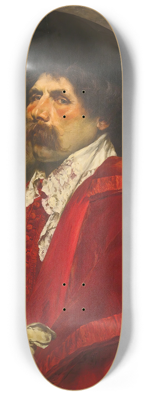 Ferdinand Roybet - Aseated Cavalier 8.25 inch art skate deck