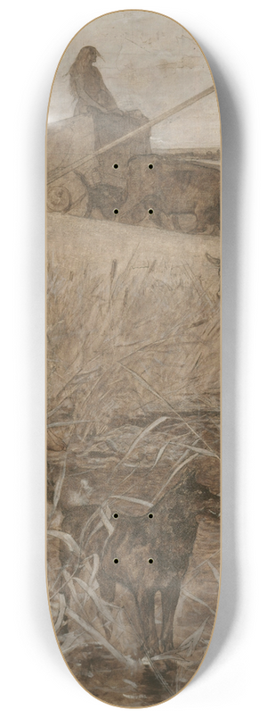 Fernand Cormon - Gaulois  cheval 8.25 inch art skate deck