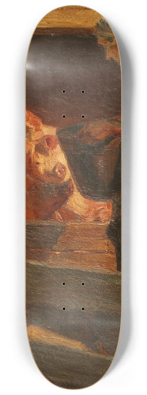 Fernando Fader - La comida de los cerdos 8.25 inch art skate deck