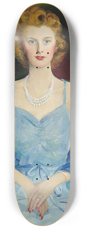 Filipp Malyavin - Portrait of Else Prior Havemann 8.25 inch art skate deck
