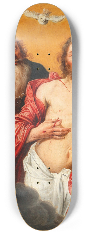 Flemish School - The Holy Trinity 8.25 inch art skate deck