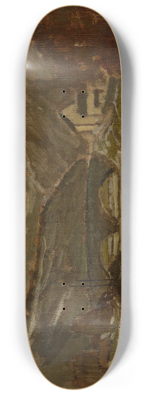 Flicien Rops - Bridge over the River Lesse 8.25 inch art skate deck