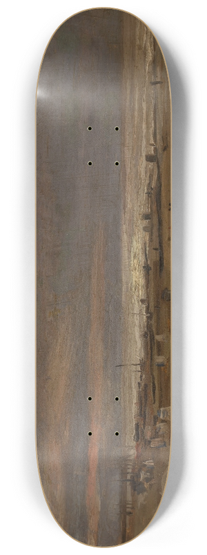 Flicien Rops - The Beach 8.25 inch art skate deck