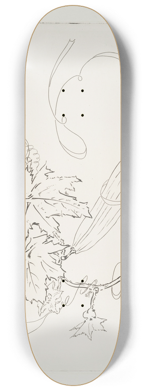 Flix Bracquemond - Grand plat  gigot [concombre]. 8.25 inch art skate deck