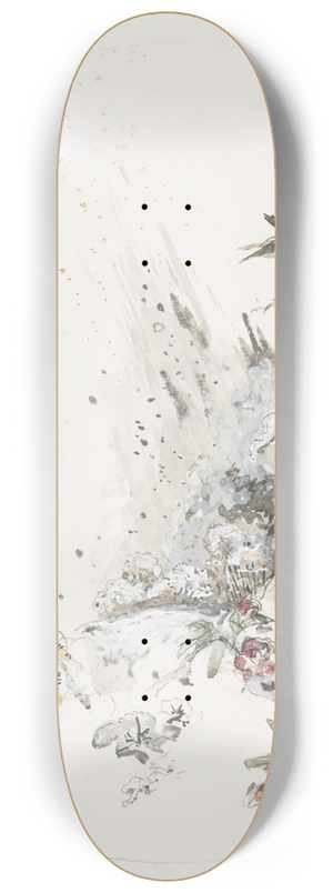 Flix Bracquemond - La neige 8.25 inch art skate deck