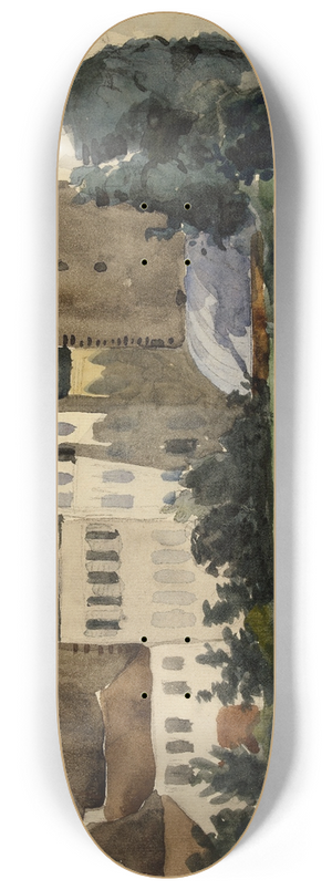 Flix Bracquemond - La rue Rousselet 8.25 inch art skate deck