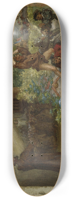 Flix Bracquemond - Le service du vin 8.25 inch art skate deck