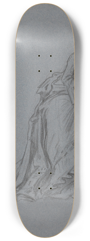 French School - Fashionable Young Woman Stepping Forward 8.25 inch art skate deck