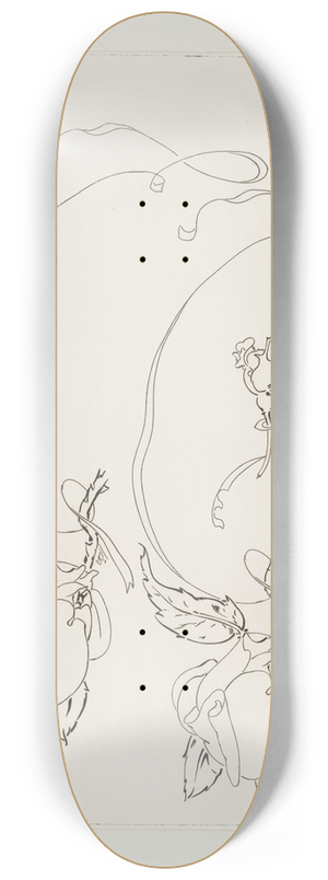 Flix Bracquemond - Petit saladier, [extrieur]. 8.25 inch art skate deck