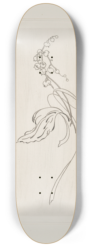 Flix Bracquemond - Ravier [dcor de muguet]. 8.25 inch art skate deck