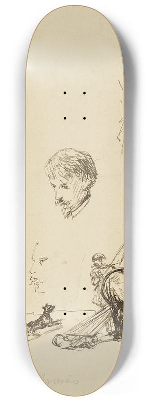 Flix-Joseph Barrias - Feuille dtudes 8.25 inch art skate deck