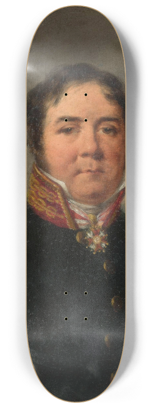 Aleksander Ludwik Molinari - Portrait of Antoni Erazm Makarowicz 8.25 inch art skate deck