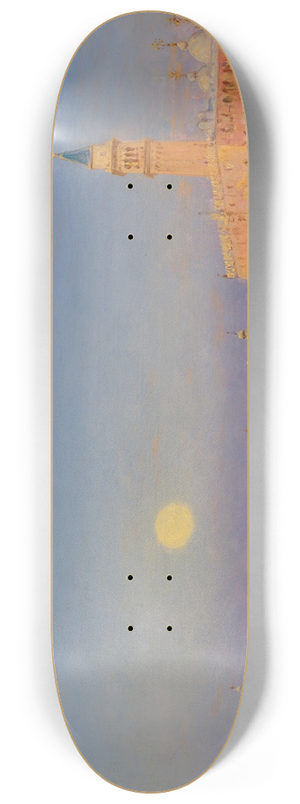 Flix Ziem - Gondole Devant Le Grand Bassin, Venise 8.25 inch art skate deck