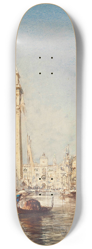 Flix Ziem - Le Mle et la Piazetta, inondation 8.25 inch art skate deck