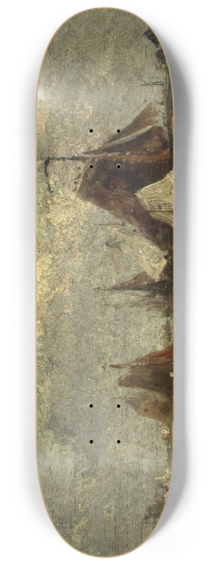 Flix Ziem - Les sloops de pche 8.25 inch art skate deck