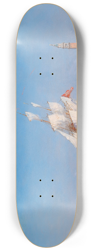 Flix Ziem - Venice, the Bacino di San Marco 8.25 inch art skate deck