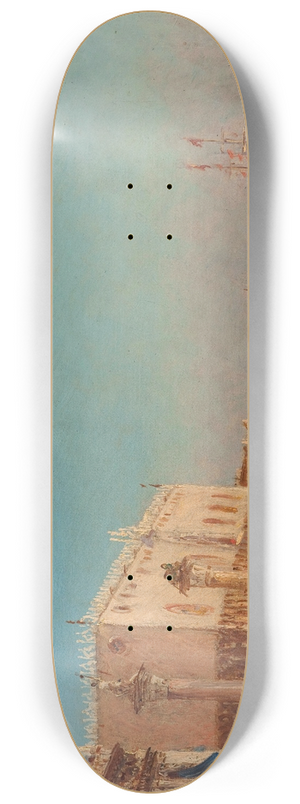 Flix Ziem - Venise, Le Palais Des Doges 8.25 inch art skate deck