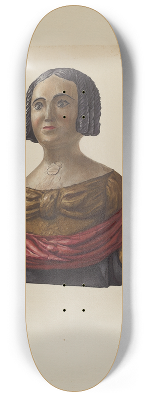 Flora Merchant - Small Figurehead 8.25 inch art skate deck