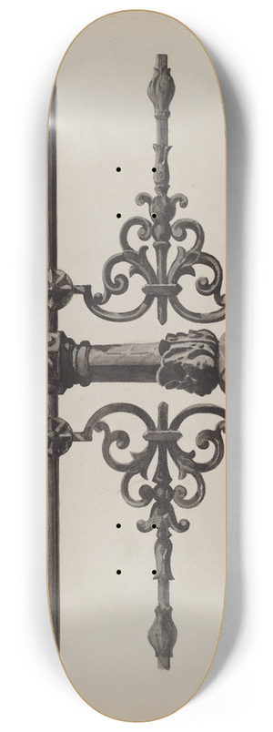 Florence Huston - Iron Fence 8.25 inch art skate deck