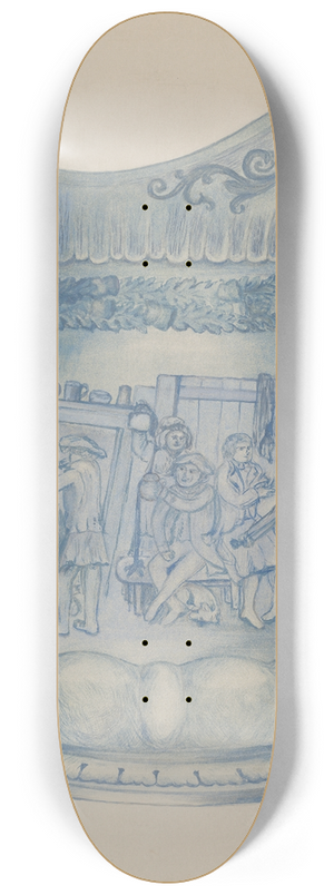 Florence Stevenson - Beer Pitcher 8.25 inch art skate deck