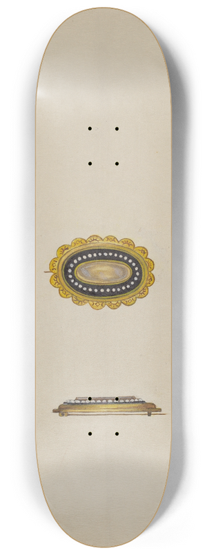 Florence Stevenson - Brooch 8.25 inch art skate deck