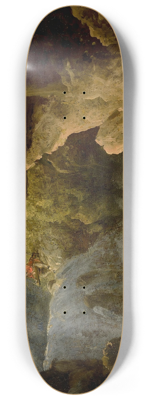 French School - The Cave Of Neptune At Tivoli 8.25 inch art skate deck