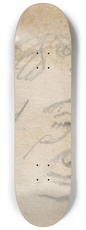 Floris Verster - Head of a man 8.25 inch art skate deck