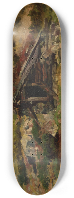 Aleksander Mroczkowski - Hut in the Tatra Mountains 8.25 inch art skate deck
