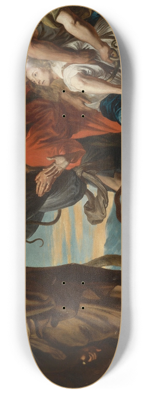 Follower of Anthony van Dyck - Moses And The Brazen Serpent 8.25 inch art skate deck