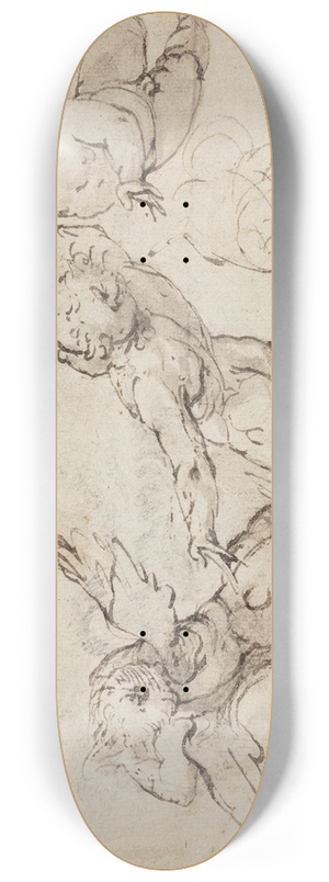 Francesco Albani - Flyvende putti 8.25 inch art skate deck