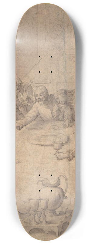 Francesco Curia - The Last Supper 8.25 inch art skate deck