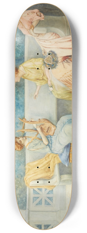 Francesco Ferraresi - The lyre player 8.25 inch art skate deck