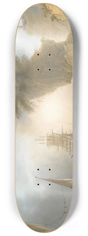 Francesco Fidanza - Mediteranean view at daybreak 8.25 inch art skate deck