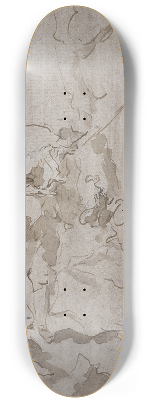 Francesco Guardi - Elegant couple 8.25 inch art skate deck