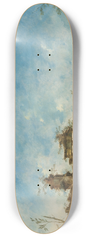Francesco Guardi - Fantastic Landscape 8.25 inch art skate deck