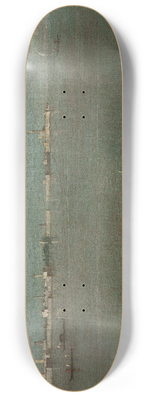 Francesco Guardi - The Grey Lagoon (Gondolas on the Lagoon) 8.25 inch art skate deck