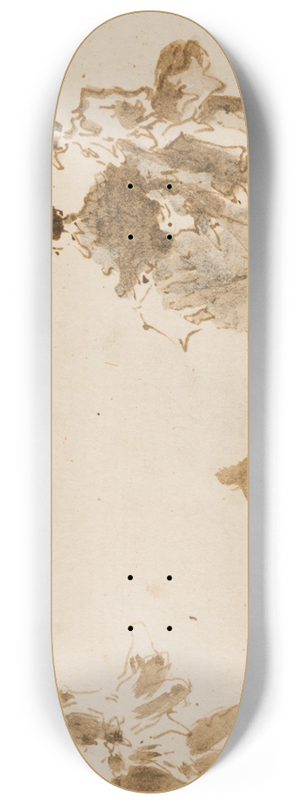 Francesco Guardi - Two Elegant Couples (verso) 8.25 inch art skate deck