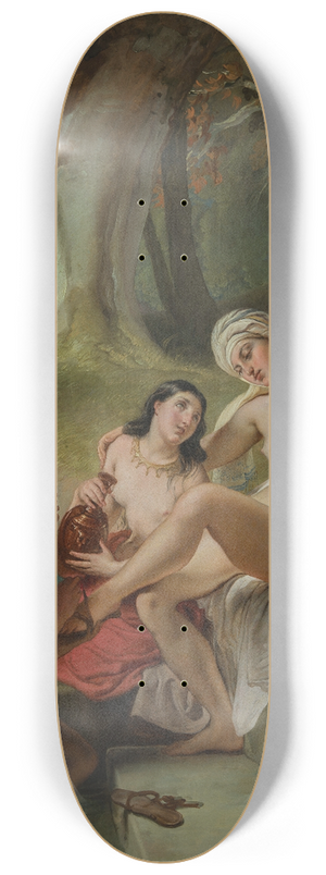 Francesco Hayez - Bathsheba at the bath 8.25 inch art skate deck