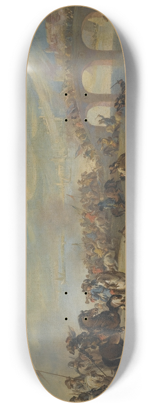 Francesco Simonini - Battle Scene 8.25 inch art skate deck