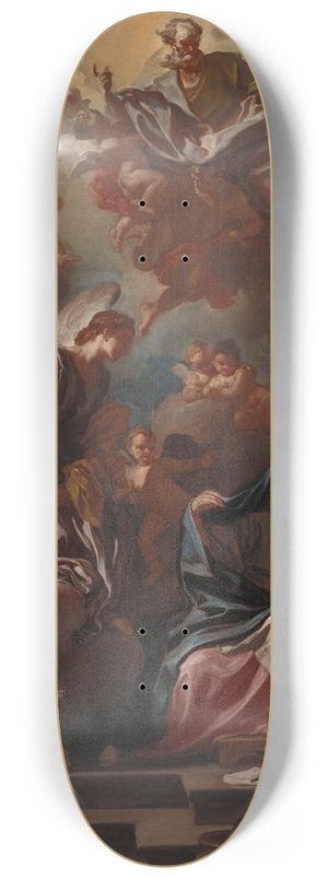 Francesco Solimena - The Annunciation 8.25 inch art skate deck
