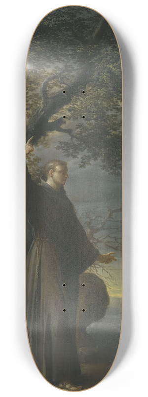 Francesco Trevisani - SaintAnthony Of Padua Preaching To The Fish 8.25 inch art skate deck