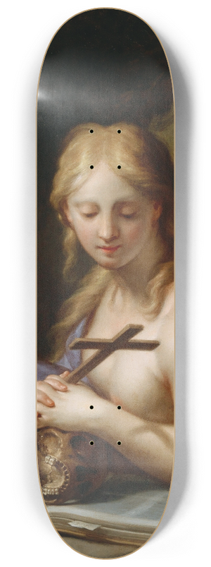 Francesco Trevisani - The penitent Magdalene 8.25 inch art skate deck