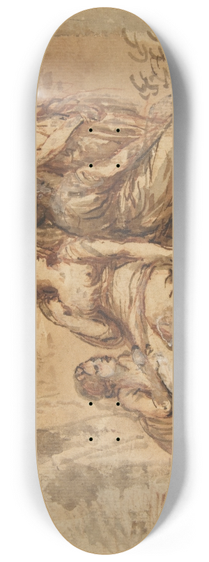 Francesco Zuccarelli - Five Young Women in a Landscape 8.25 inch art skate deck