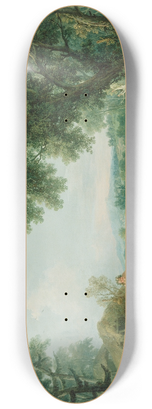 Francesco Zuccarelli - Landscape With The Education of Bacchus 8.25 inch art skate deck