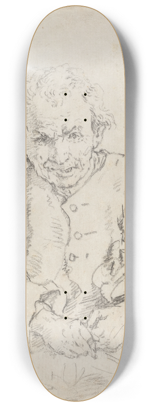 Francesco Zuccarelli - Seated Peasant 8.25 inch art skate deck