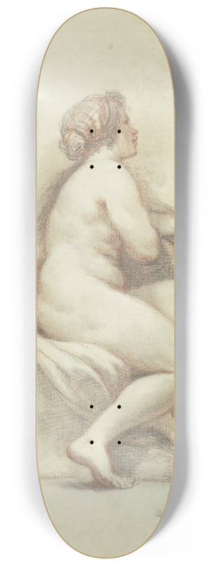 Francesco Zuccarelli - Sitzender weiblicher Akt nach rechts 8.25 inch art skate deck