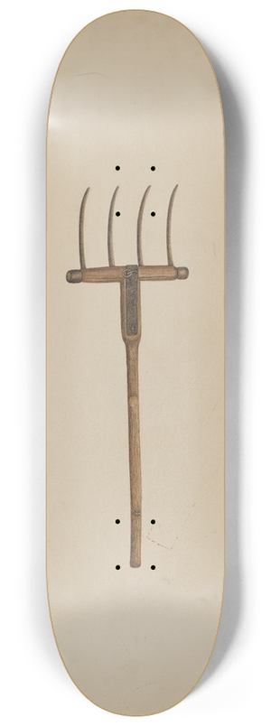 Frances Godfrey - Horse Drawn Hay Fork 8.25 inch art skate deck